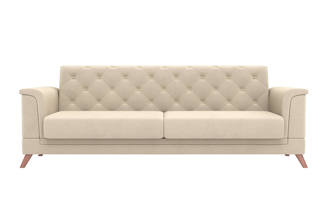 Амарант М / диван - кровать велюр тенерифе крем